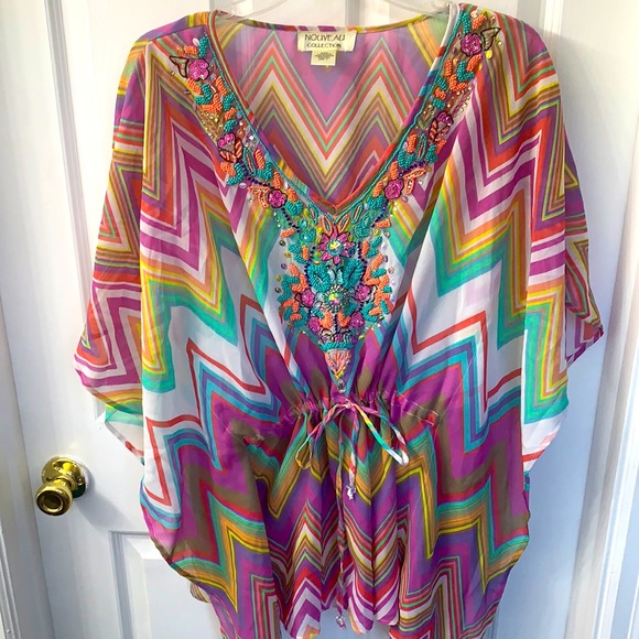 Cute top by Nouveau Collection Sz L - Picture 1 of 6